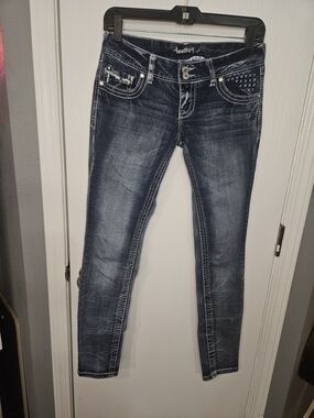 Amethyst Jeans Dark Wash Skinny Jeans - Blue
